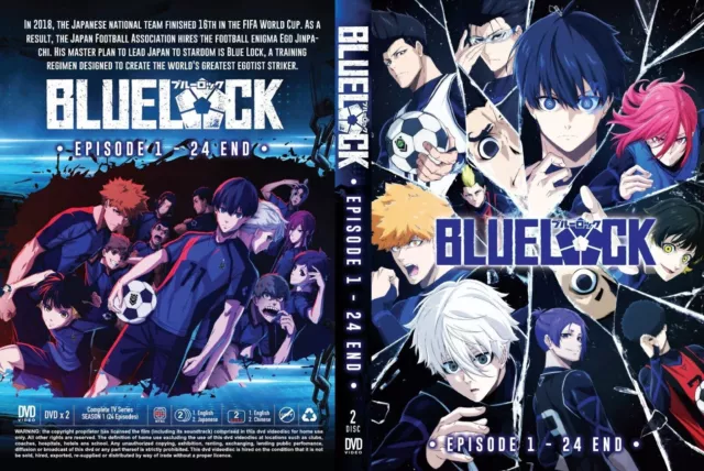 Anime DVD Blue Lock Season 1 (Vol. 1-24 End) English Dubbed All Region