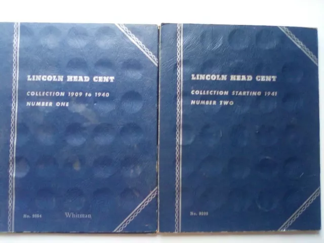 Whitman Lincoln Head Cent 1909-1940, 1941-1964 partial set