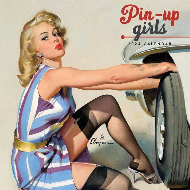 PINUP GIRLS MINI Calendar 2024 PinUps Month To View £5.98