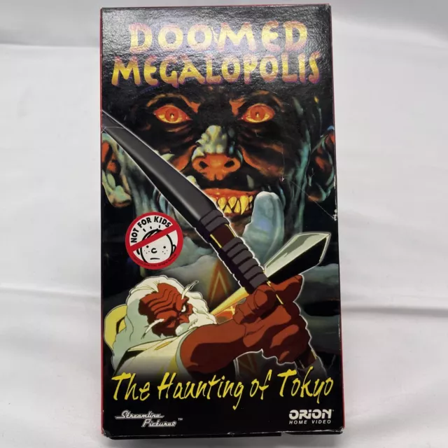 1992 Doomed Megalopolis The Gods of Tokyo Rare Collectible Anime VHS  Vintage Japanese Animation Tape Animated Horror Toei Video Comics