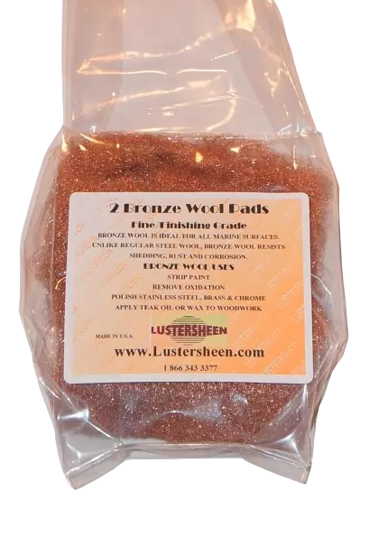 Lustersheen 2 Pad Pack Bronze Wool ~  Grade Fine