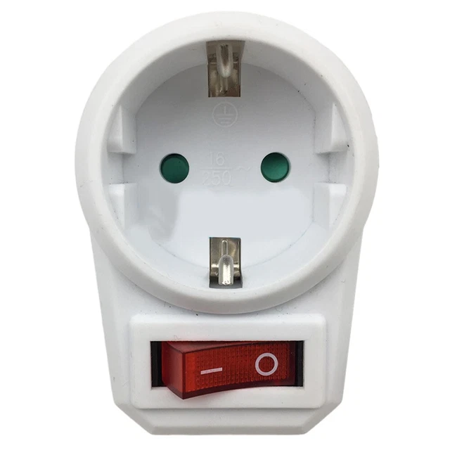 Socket di conversione base con interruttore luce bianco 16A squisita alta qualità