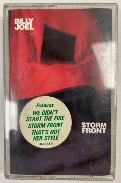 Billy Joel Storm Front Music Cassette Tape 465658 4 CBS Records 1989 Original