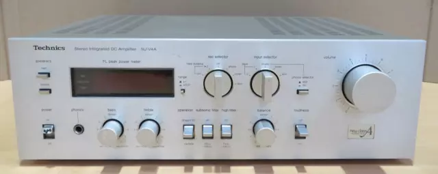 Technics SU-V4A Vollverstärker Verstärker Amplifier silber 80s Hifi / DEFEKT