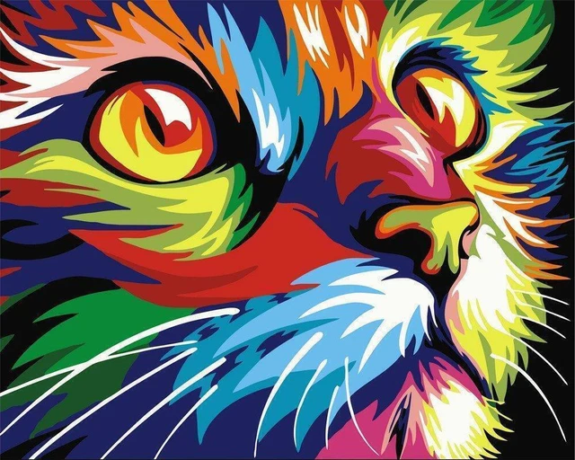 Pittura A Numeri ABEUTY Per Adulti - Fiori Colorati Su Tela 40x50 Cm - Kit Completo Con Pennelli E Colori Acrilici - Senza Cornice, Fai Da Te