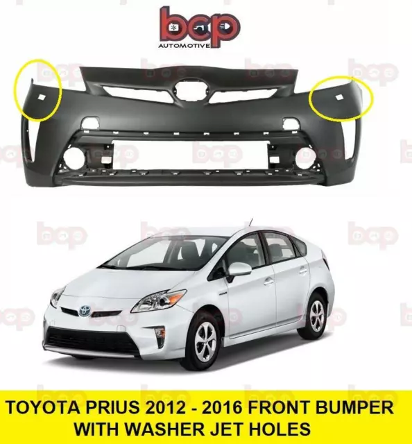 Toyota Prius 2012 -2015 Front Bumper With Washer No Sensor Holes Insurance