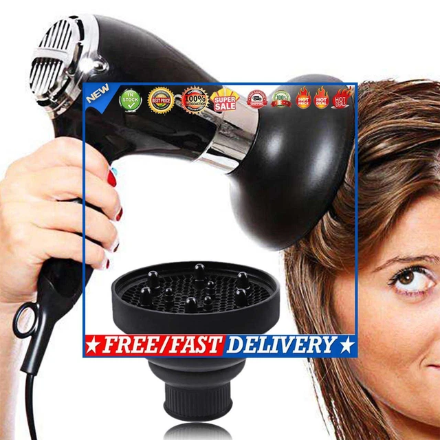 Tapa difusora de cabello adaptable para herramienta de secadores de pelo rizado ondulado profesional