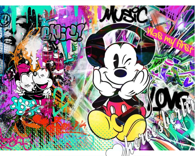 90x60 Pop Art | Bild | Kunst | Mickey Music Love | Contemporary | Modern Art