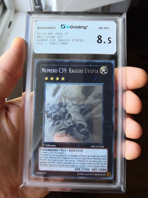 Yu Gi Oh! Numero C39 Raggio Utopia ORCS-IT040 - GHOST 1a Ed AiGrading 8,5 NM-MT+ Yu Gi Oh! Numero C39 Raggio Utopia ORCS-IT040 - GHOST 1a Ed AiGrading 8,5 NM-MT+