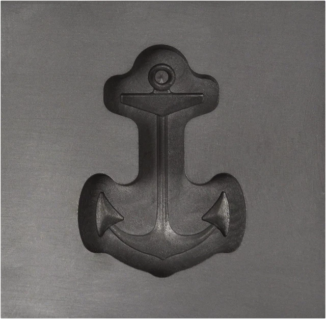 Medium - Anchor 3D Graphite Ingot Mold for Precious Metal Casting Gold Silver Co Medium - Anchor 3D Graphite Ingot Mold for Precious Metal Casting Gold Silver Co