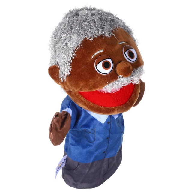 Marionnette à Main Père Noël En Peluche FRCOLOR – Jouet Interactif Doux En Coton PP, éducatif Pour Histoires, Cadeau De Noël Pour Enfants
