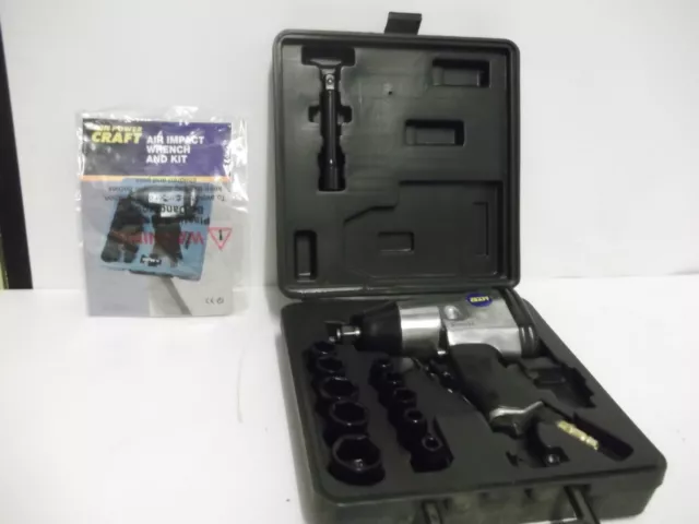 Power Craft Air Impact Wrench and Kit