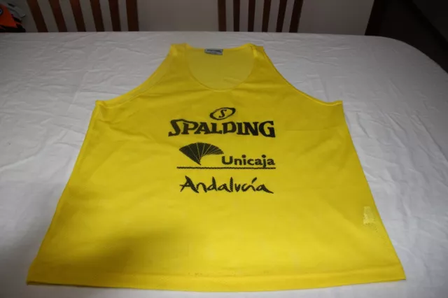 Peto De Entrenamiento De Unicaja De Marca Spalding Talla Xxl  Cotizado