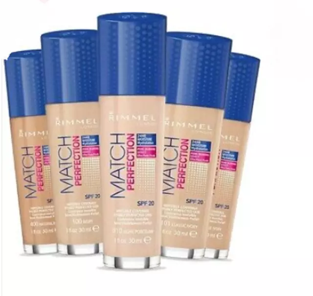 Rimmel match perfection foundation Various shades