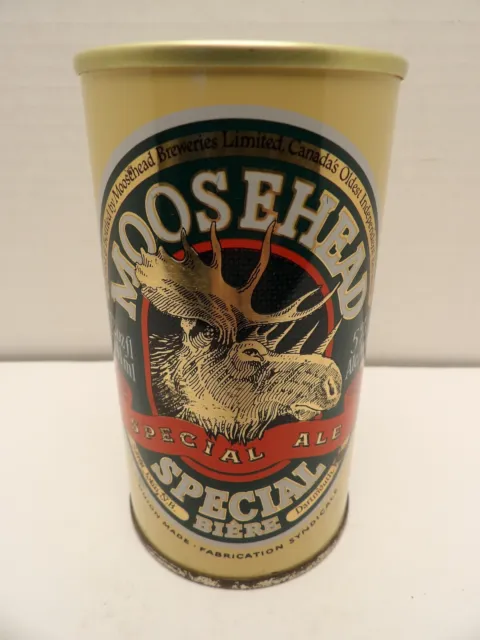 Moosehead Special Ale Straight Steel Pull Tab Beer Can #2 Canada Moose