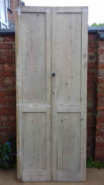 Reclaimed  Edwardian stripped cupboard doors