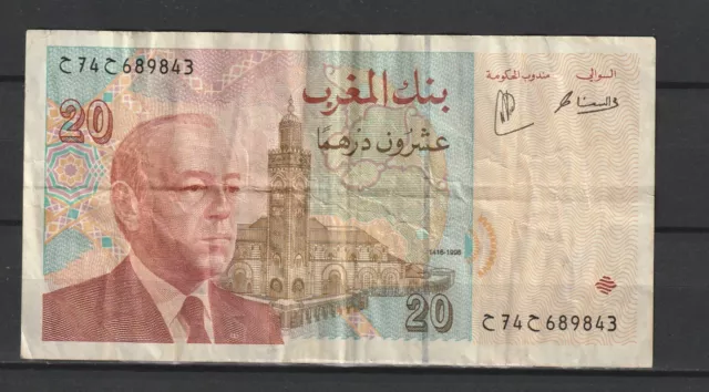 MAROC Morocco - Billet de 20 Dirhams N.D. (1986) - P. N° 67 TB-