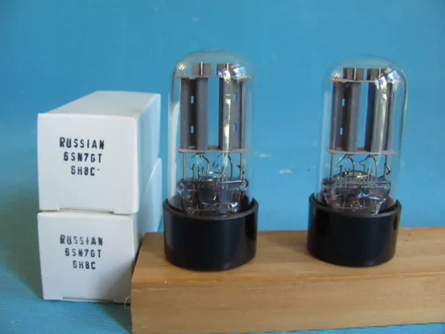 RUSSIAN * 6SN7GT * Matched Pair, 2 valves tubes NOS NIB