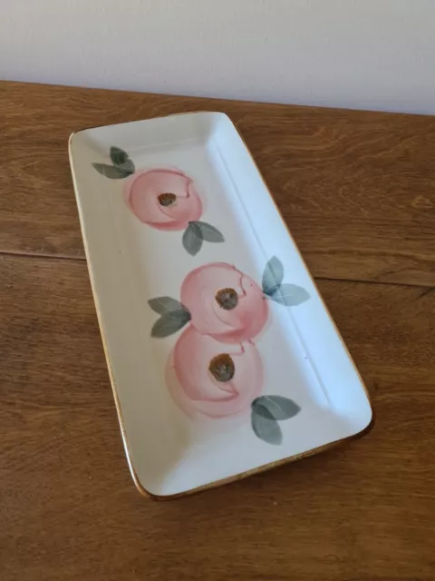 Robert Gordon Australian Pottery Orchard Blossom Ceramic Cake Platter V.G.C