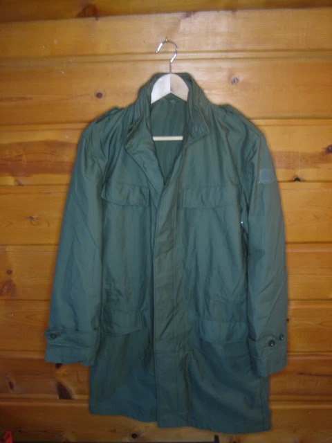 Genuine Belgium Military Jacket olive field troops BDU hooded parka vintage NEW