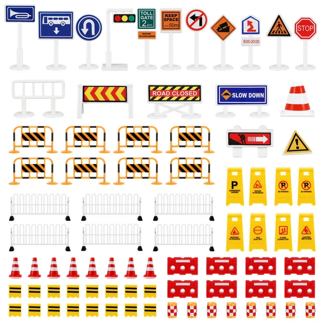 Giocattoli cognitivi segnali stradali per bambini viaggi su strada bambini mini miniatura