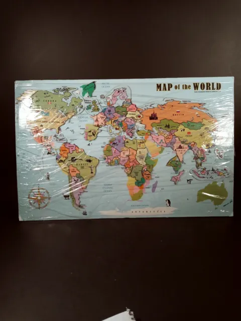 Magnetic Map Of The World Board
