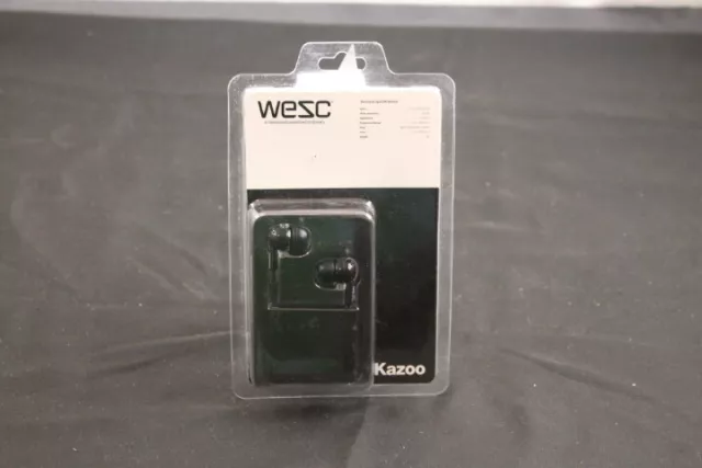 Wesc "Kazoo" In Ear Headphone Color Black New In Box