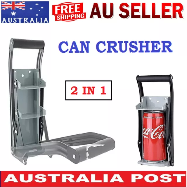 Can Crusher 16oz Beer Soda Smasher Aluminium Recycling Bottle CRUSH camping