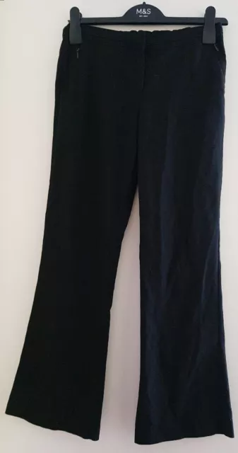 Marks and Spencer M&S Girls Black School Trousers Age 11 Years