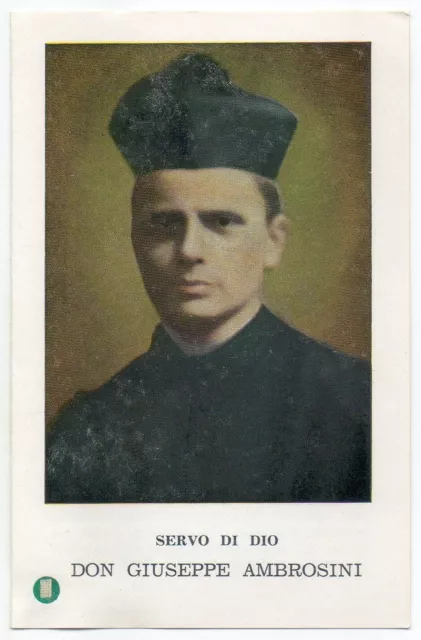 Santino Holy Card Image Pieuse Reliquia Relic Relique : Giuseppe Ambrosini