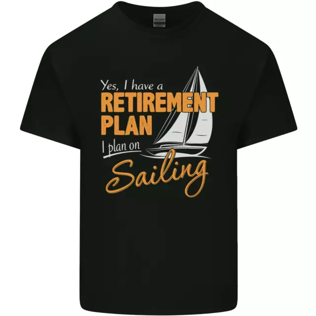 T-shirt top in cotone piano pensione vela barca a vela divertente da uomo