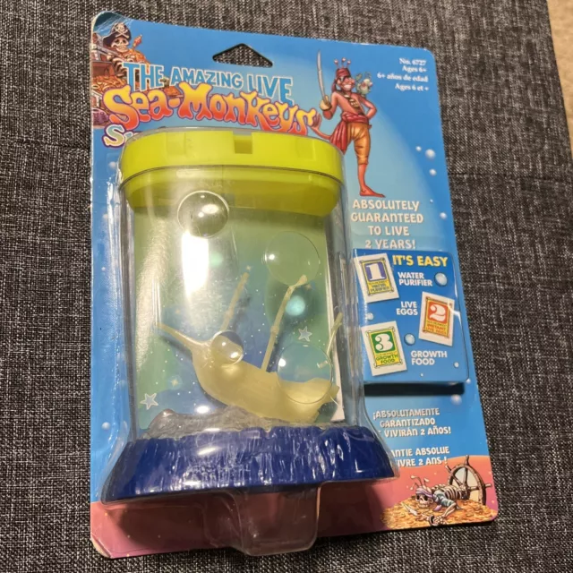 New The Amazing Live Sea-Monkeys Sunken Treasure 2002 Sealed Transcience