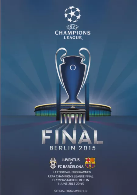 * 2015 UEFA CHAMPIONS LEAGUE FINAL - BARCELONA v JUVENTUS - OFFICIAL PROGRAMME *