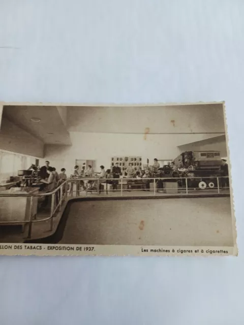 carte postale ancienne  Pavillon des tabacs - exposition de 1937