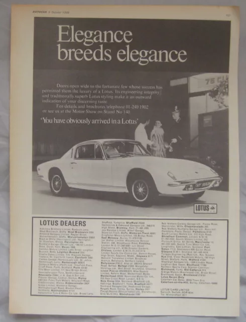 1969 Lotus Original advert No.2