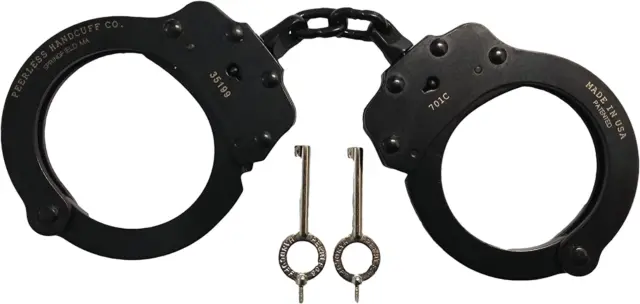 Handcuff Company Chain Handcuff Model 701C Chain Link Handcuff - Bla...