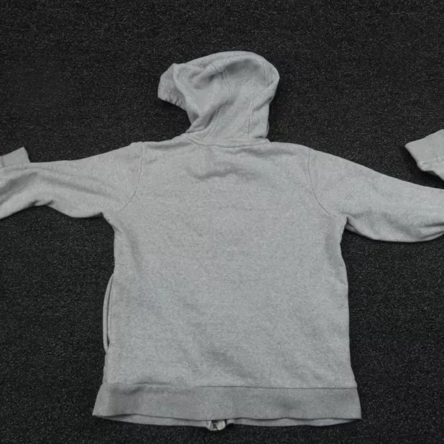 Giacca Nike Ragazze Grigio Medio Centro Logo Zip Intera Con Cappuccio Maniche Lunghe Giovani 7