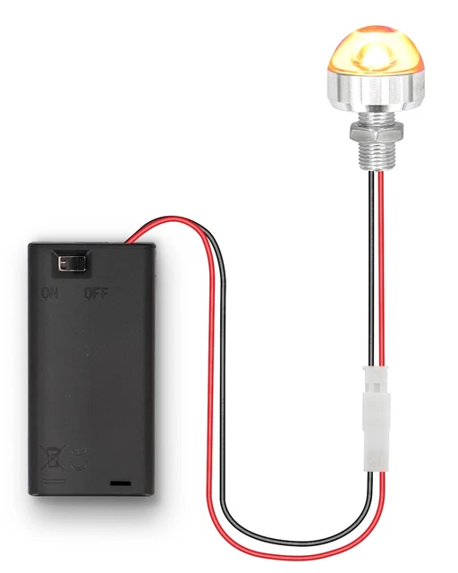 Dilwe Puppenhaus-Beleuchtungsset – Batteriebetrieben – LED-Miniaturlampe – Inkl. CR1632 Batterie – Schalter – Deko Für Puppenhäuser Ab 3+ Miniatur LED Licht