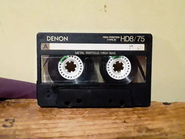 Denon HD8/75 High Bias Metal Type II 75 Minute Cassette Tape Used Rare