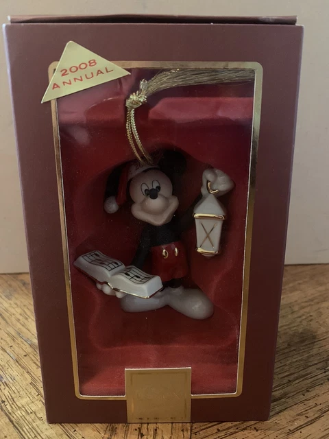 Lenox Disney Showcase 2008 MICKEY'S CHRISTMAS SONG Ornament #791189 w/ Box