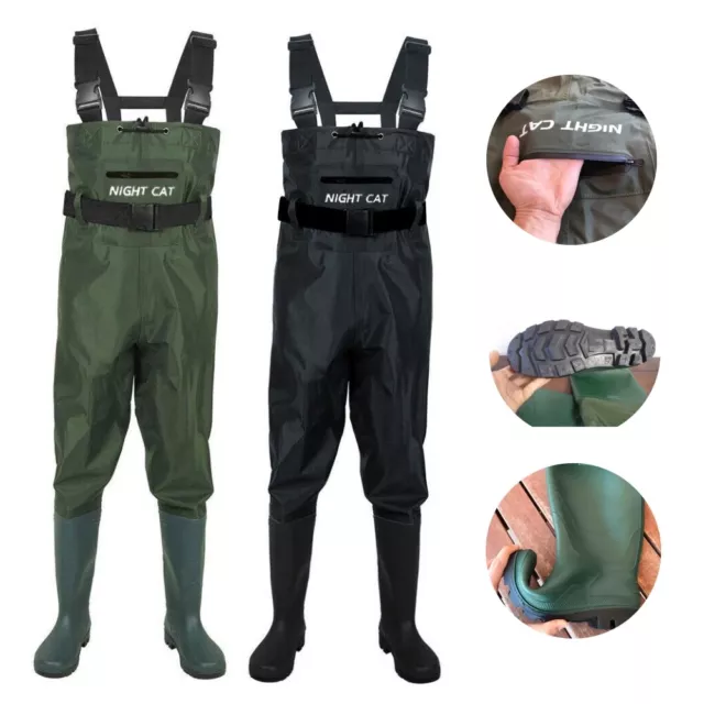 Waterproof Fishing Chest Wader Boot Foot Hunting Wader Pants Overalls Trousers