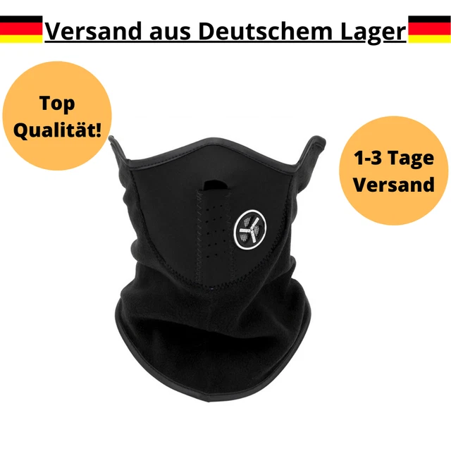 Winter Ski Maske Halstuch Sturmhaube Motorrad Mütze Schlauchschal Halswärmer NEU