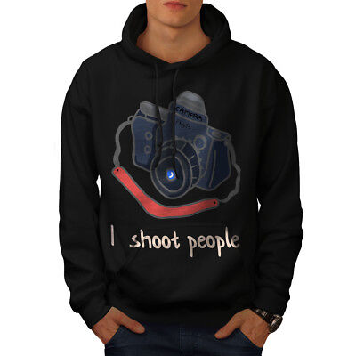 Wellcoda Photography Mens Hoodie, I Shoot People Casual Hooded Sweatshirt