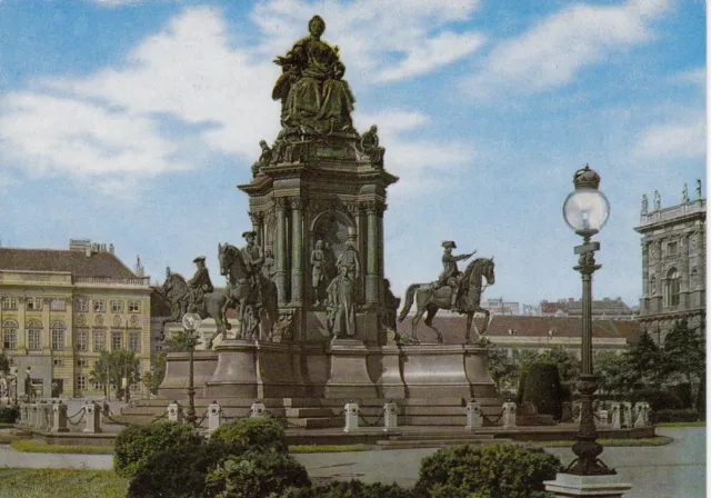 Alte Postkarte - Wien - Maria-Theresia-Denkmal