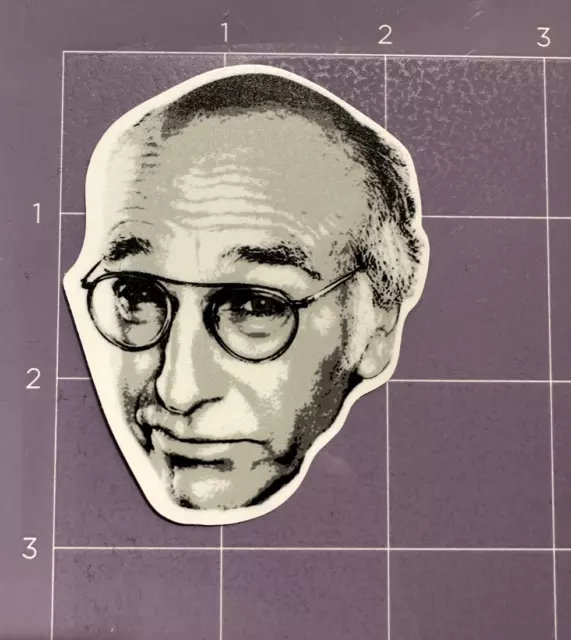 Larry David Vinyl Decal Sticker for Truck Laptop Phone Water Bottle Art