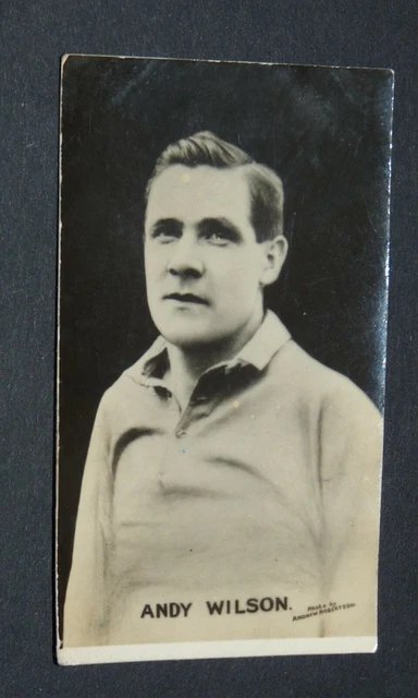 Football Dc Thomson Adventure Photo Card 1925 Andy Wilson Chelsea Blues Stamford