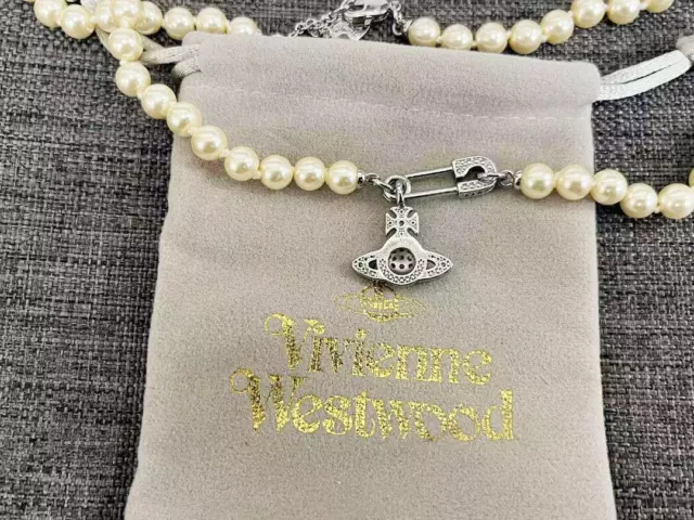 VIVIENNE WESTWOOD LUCRECE Pearl Necklace $143.30 - PicClick