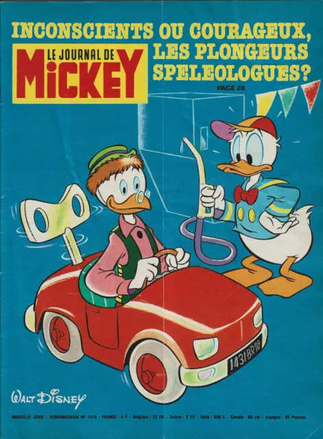 Le journal de Mickey n°1419 hebdomadaire V.F - 09/09/1979