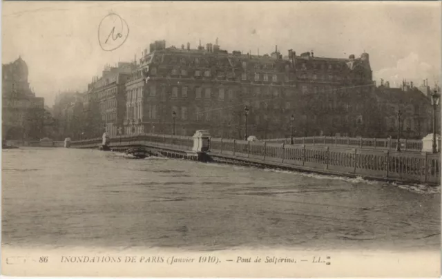 CPA AK Floodation 1900 PARIS Pont de Solferino FRANCE (990809)