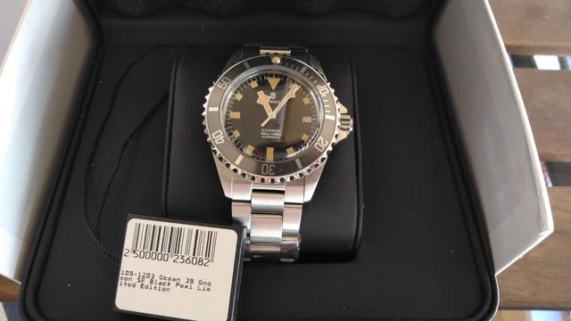 STEINHART OCEAN 39 Marine Black Snowflake Gnomon Limited Edition 5